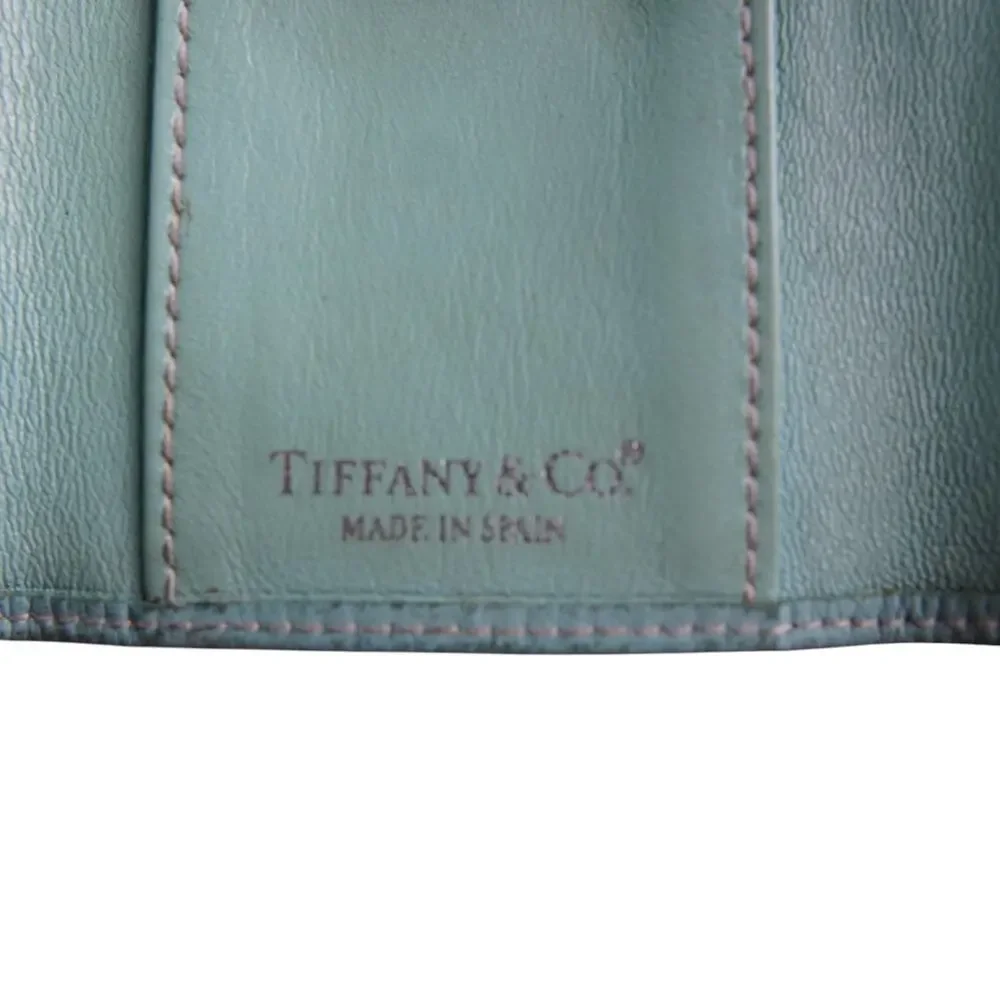 Vintage Tiffany & Co Leather Key Holder Tiffany Blue Made Spain 6 Hook Case